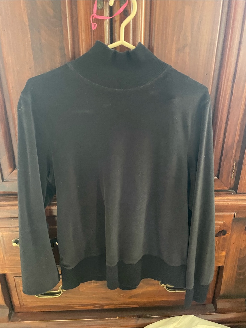 GAP Black Mock Neck Long Sleeve Top